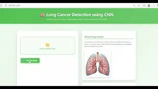 Lung Cancer Detection using CNN 🫁 | Final Year Major Project | Deep Learning + Medical AI