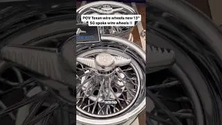 Texan wire wheels new 13&rdquo; 50 spoke wheels for lowriders @texanwirewheels