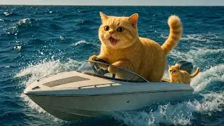 Mama cat Dream summer Ocean Vacation,  Heartwarming Story💔