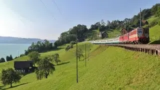 SBB Re 4/4 Dreifachtraktion mit EuroCity 23
