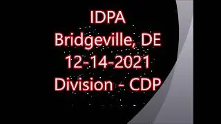 Bridgeville IDPA Dec. 14,  2021