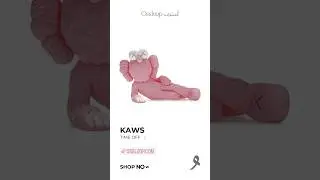 KAWS TIME OFF VINYL FIGURE PINK #ossloop #dubai #kaws #supreme #bape #bearbrick #hypebeast #nike #ye