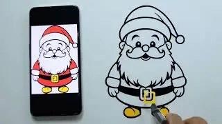Santa claus sticker How to make Sticker Santa claus Free Gift