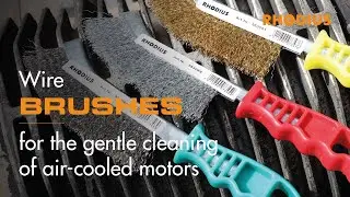 Wire brushes for the gentle cleaning of air-cooled motors