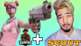 Scout Playing Free Fire With Total Gaming || Ajjubhai play with pubg legend