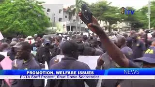 PROMOTION, WELFARE ISSUES: FCTA Staff Protest, Shut Down Secretariat