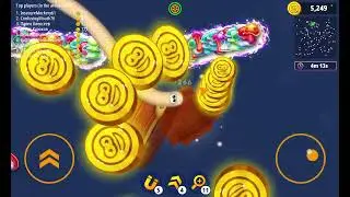 Worm zone game playing 😔🎴 and white snake earn money coins eisely #games #money #trending