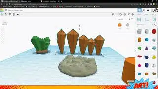 Modelling terrain for RPGs to be 3d printed - crystal formations