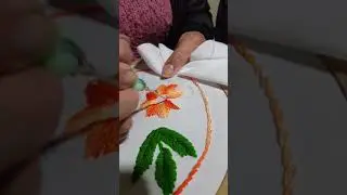 Puntada Japonesa con aguja de bordado chino