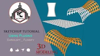 Sketchup tutorial parametric | PATTERNS ON COMPLEX Faces with Flowify for SketchUp