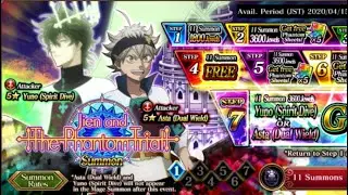 [Black Clover Phantom Knights] Jien And The Phantom Trial Step-Up Summons