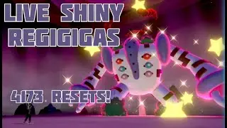 The Final Shiny Regi (Live Shiny Regigigas After 4,173 Resets - Pokemon DLC: The Crown Tundra)