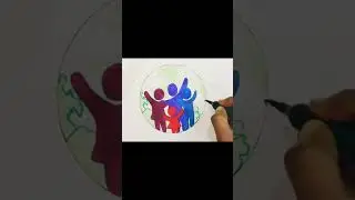 global family day poster | global family day drawing #shorts #globalfamilyday