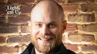 Casey Haugen, Vice President Crux Cigars, at the Light 'em Up Lounge