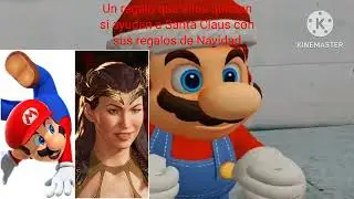 Los Mario Bros y las chicas reaccionan a @MarioVz18 Los Regalos con Moana (Especial de Navidad).