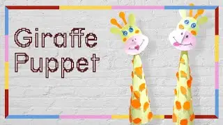Giraffe puppet craft | how to make a puppet out of paper |giraffe craft for kids @CreativeArtCraft84