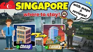Top Areas and Stays in SINGAPORE 🇸🇬! Best Guide with Maps 🗺️!