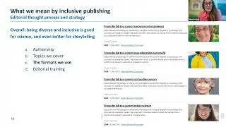 Inclusive publishing in the Nature Reviews journals