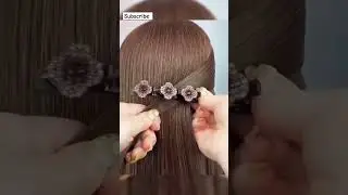 Sparkling Crystal Stone Braided Hair Clip#hairstyle #hairtutorial#yttreandingshorts.