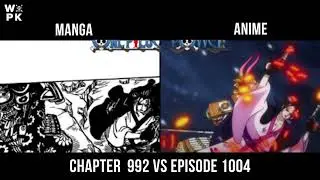 Comparison Episode 1004 Vs Chapter 992 One Piece