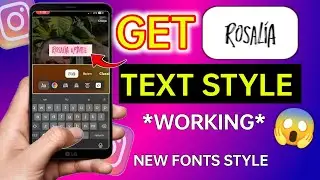 How To Get New Instagram Story Font Style | New Font Style Rosalia on Instagram Story/Post/Reels