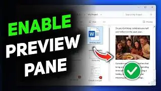 How to Enable Preview Pane in File Explorer Windows 11