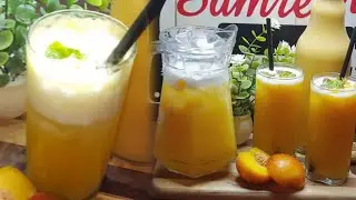 Peach Juice | Mojito | Sparkler Summer Peach Drinks | Aru ka Sharbat