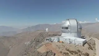 Aerial view of Gemini South and the SOAR Telescope