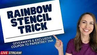 You NEED This Rainbow Stencil Trick | Papertrey Ink Birthday Cards