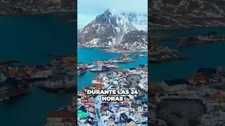 Descubre la genial cuidad donde no anochece, Svalbardkollen en Noruega 🇳🇴🌞#shorts
