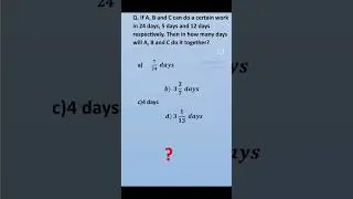 Time and work || Short Trick || Math Rules #ssc #education #mathstricks #exam #ssccgl #sscgd