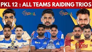 PKL Season 12 : All 12 Teams Raiding Trios | PKL 12 All Teams Top 3 Raiders | Kabaddi Star