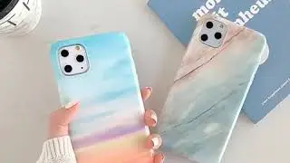 For iPhone 11 Pro TPU Smooth Marbled IMD Mobile Phone Case