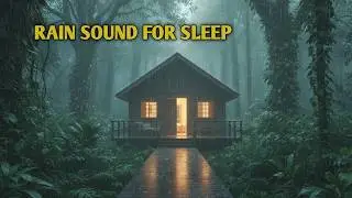 Peaceful Forest Rain at Night | Heavy Rain Sounds for Deep Sleep