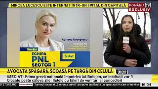 Avocata PNL Adriana Georgescu a fost dusă de urgență la spital. Ce a pățit în arest