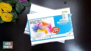 BRUSTRO 300 gsm A5 Watercolour Sheets | UNBOXING + REVIEW.#brustrowatercolourpaper
