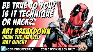 Drawing Comics - Art Hacks or Production secrets - Marvel art breakdown - pencils, inks and colour