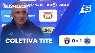COLETIVA DO TÉCNICO TITE APÓS BETIM 0x1 CRUZEIRO PELO CAMPEONATO MINEIRO