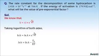 12C04.4 PSV 1 Calculation of Pre Exponential Factor
