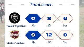 Atletico vinotinto 9 vs fusi&oacute;n deportiva 0 torneo criollo 2024