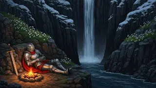 The waterfall is gentle... let it carry your worries away