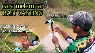Tutorial BAIT CASTING🔴cara melempar reel bc 154