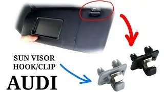How to replace - SUN VISOR clip/hook on AUDI