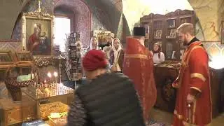 Усекновение главы Иоанна Предтечи. Литургия. Храм Успения в Путинках