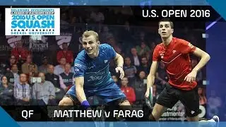 Сквош: Мэтью против Фарага — Открытый чемпионат США 2016 — Лучшие моменты четвертьфинала
