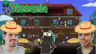 ENFRENTANDO PAREDE DE CARNE E COME&Ccedil;ANDO O HARD MODE.. - TERRARIA