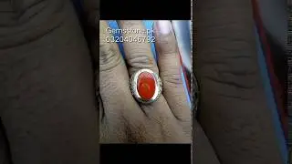 Marjan stone Ring With Chandi