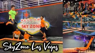 SKYZONE TRAMPOLINE PARK IN LAS VEGAS WALKTHROUGH & VLOG 2023
