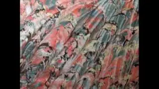 Italian Marbled paper marmorpapier. 霜降り紙  Carta marmorizzata   bookbinding paper