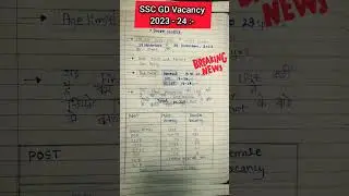 Ssc gd new vacancy 2023 - 24 🚨 | sscgd newvacancy aagie ssc gd vacancy agelimit #sscgd #sscgdvacancy